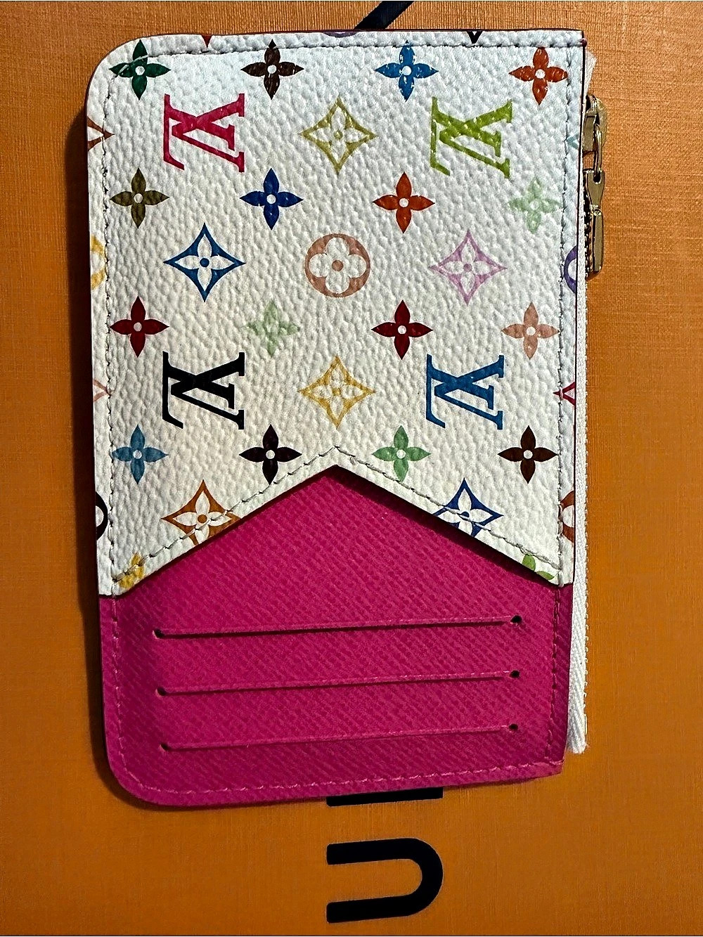 Louis Vuitton x Takashi Murakami Monogram Multicolore Romy card holder
